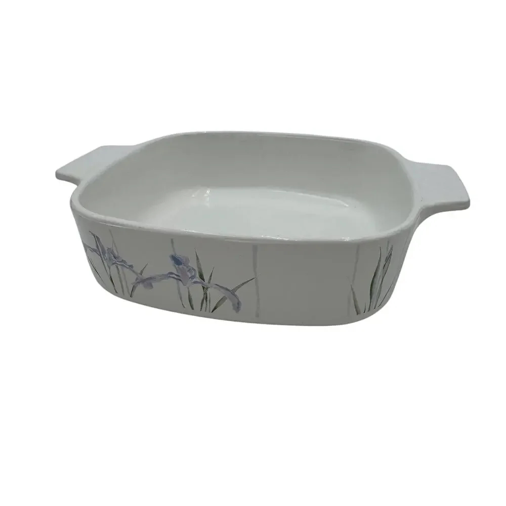 Shadow Iris by Corelle Casserole Square 1 Qt  Corningware Pyrex A-1-B